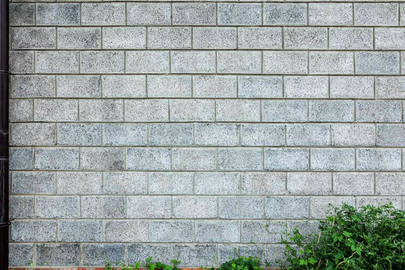 Concrete block walls